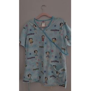 Betty boop scrub shirt